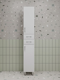 Style Line Шкаф пенал Эко Стандарт 30 белый – фотография-2